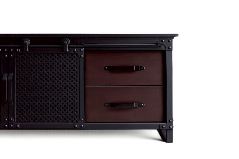 ชั้นวางทีวี THE WILD FURNITURE รุ่น BITTER 150 ซม. สีโอ๊ค/ดำ_2
